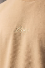 Camiseta Oversized Texturizada - Bege