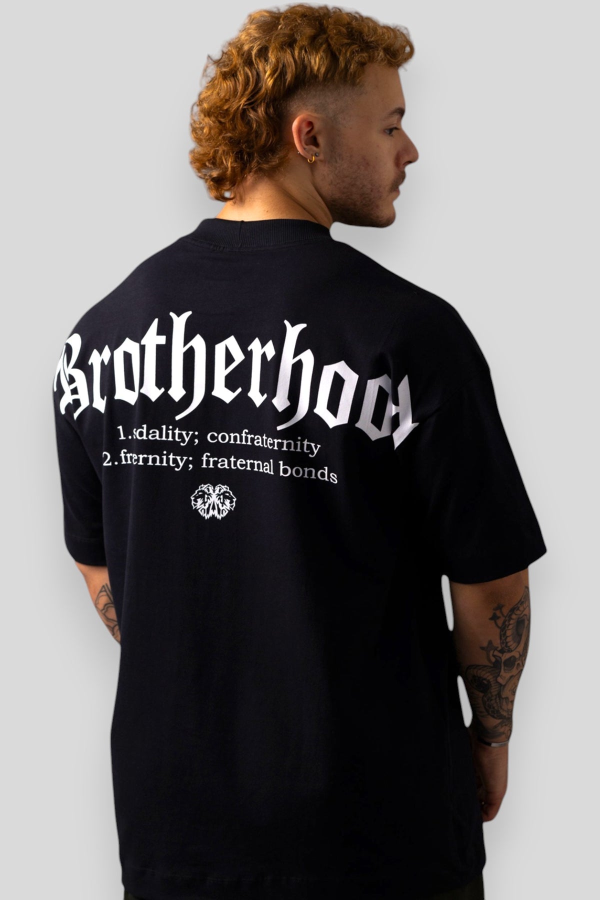 Camiseta Oversized Brotherhood - Preta