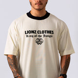 Camiseta Oversized Luxury Veludo - OffWhite&Black