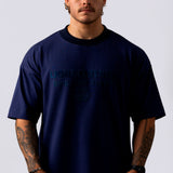 Camiseta Oversized Luxury Veludo - Marinho