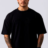 Camiseta Oversized Luxury Veludo - Preta