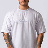 Camiseta Oversized Lionz Bordada - Branca