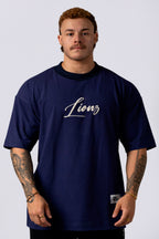 Camiseta Oversized Lionz Bordada - Marinho