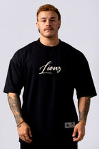 Camiseta Oversized Lionz Bordada - Preta
