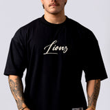 Camiseta Oversized Lionz Bordada - Preta
