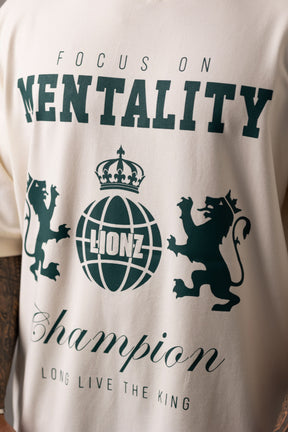 Camiseta Oversized Mentality - OffWhite