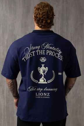 Camiseta Oversized Trust - Marinho
