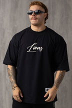 Camiseta Oversized Lionz Bordada - Preta