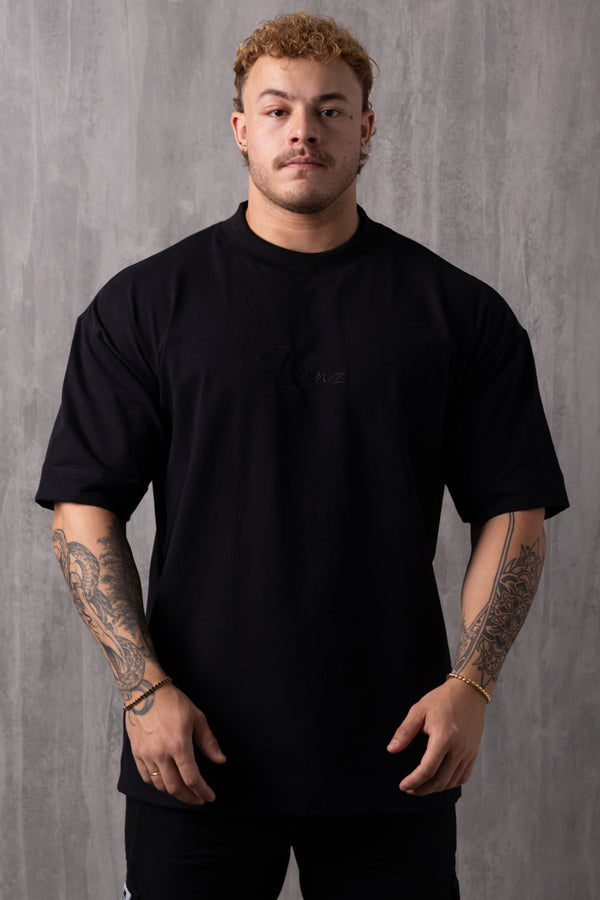 Camiseta Oversized Bordada King - Preta