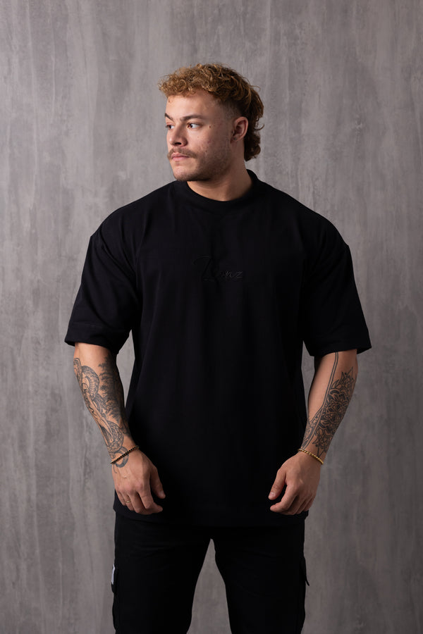 Camiseta Oversized Bordada King - Preta