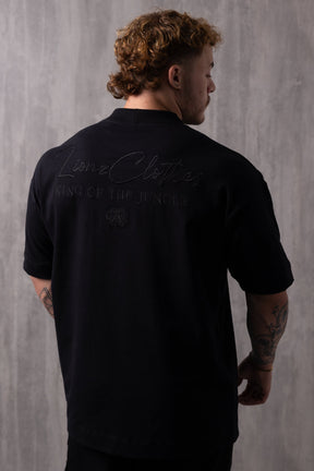 Camiseta Oversized Bordada King - Preta