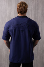 Camiseta Oversized Bordada King - Marinho