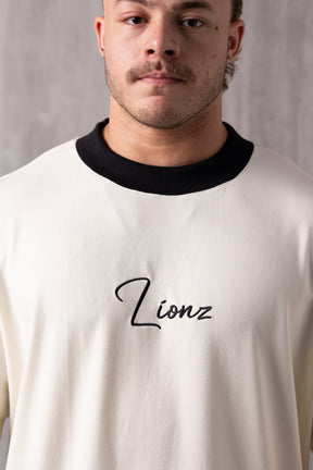 Camiseta Oversized Bordada King - OffWhite