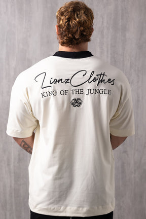 Camiseta Oversized Bordada King - OffWhite