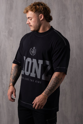 Camiseta Oversized LLTK - Preta Contraste