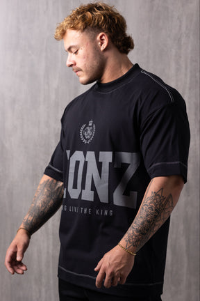 Camiseta Oversized LLTK - Preta Contraste