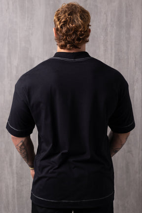 Camiseta Oversized LLTK - Preta Contraste