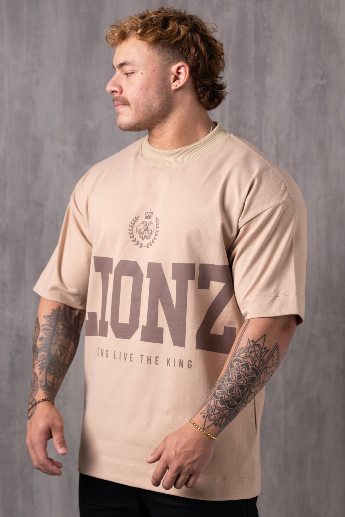 Camiseta Oversized LLTK - Bege