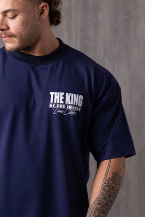 Camiseta Oversized The King - Marinho