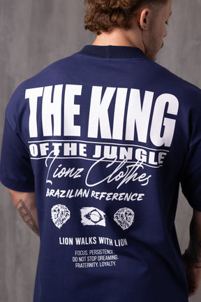 Camiseta Oversized The King - Marinho