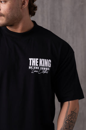 Camiseta Oversized The King - Preta