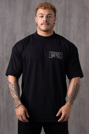 Camiseta Oversized Real King - Preta