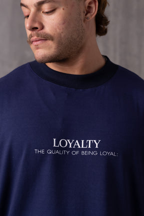 Camiseta Oversized LOYALTY - Marinho