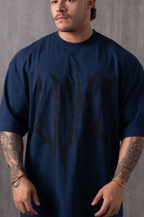 Camiseta Heavy Oversized Lionz - Azul Petróleo