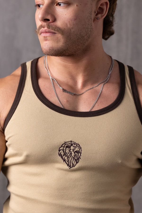 Regata Canelada American Lion - Bege & Cacau