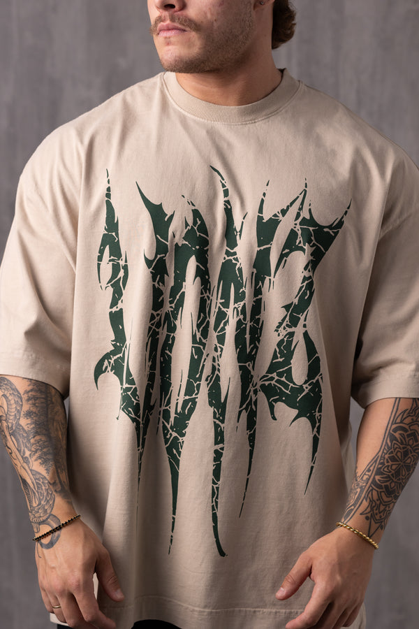 Camiseta Heavy Oversized Craft - Bege