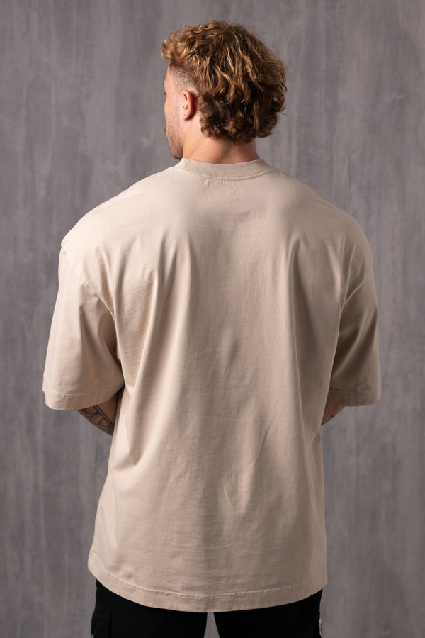 Camiseta Heavy Oversized Craft - Bege
