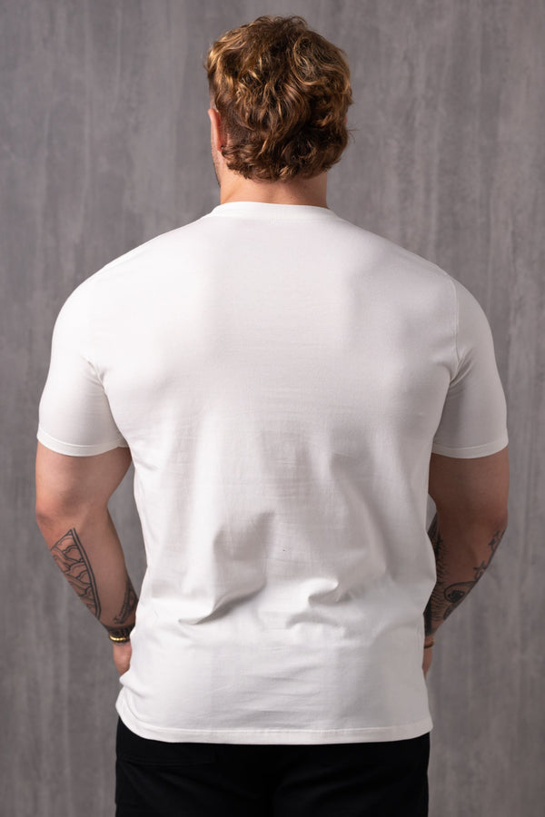 Camiseta Slim Bordada LZ - OffWhite