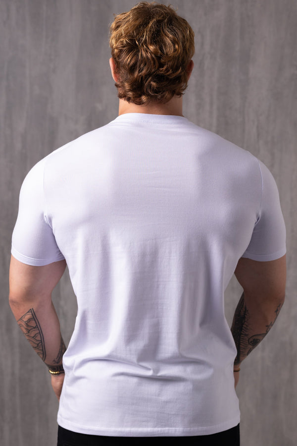 Camiseta Slim Bordada LZ - Branca
