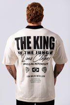 Camiseta Oversized The King - OffWhite&Black