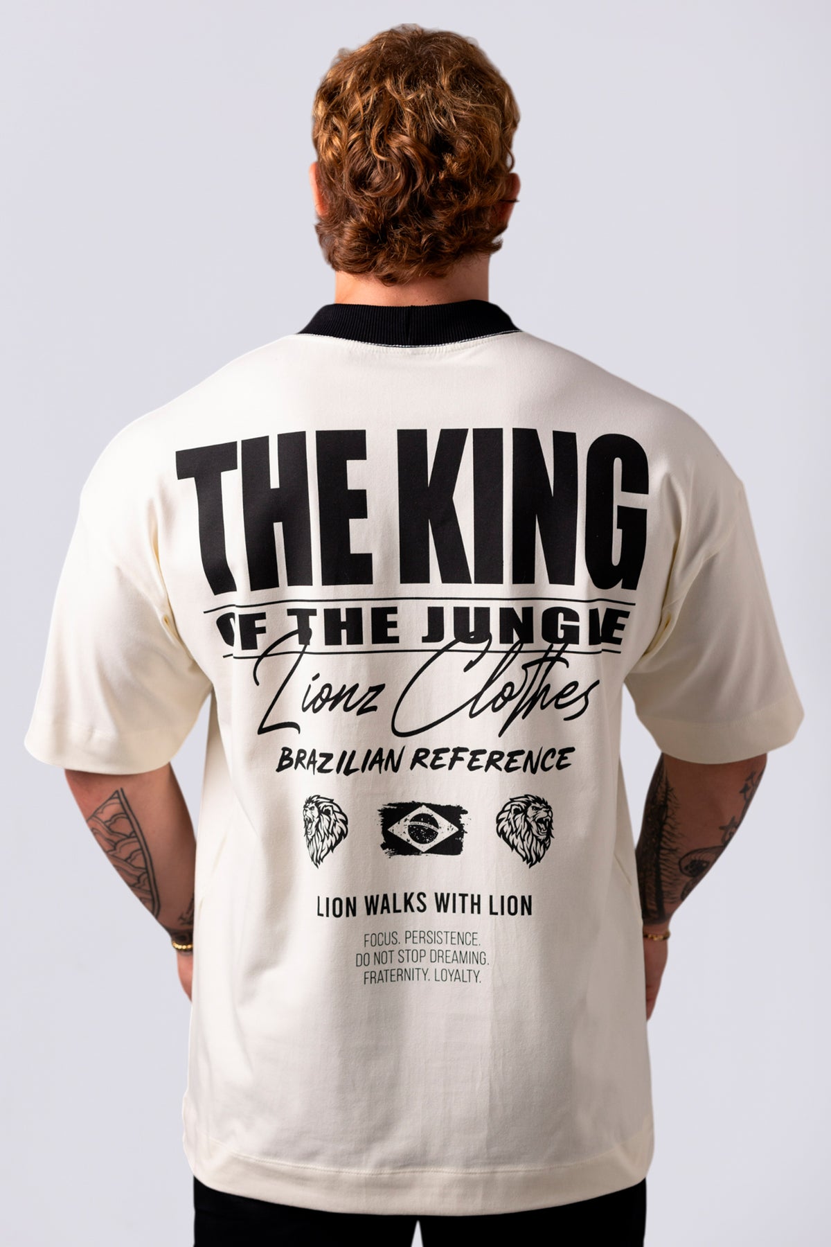 Camiseta Oversized The King - OffWhite