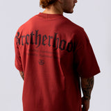Camiseta Oversized Brotherhood - Vermelha