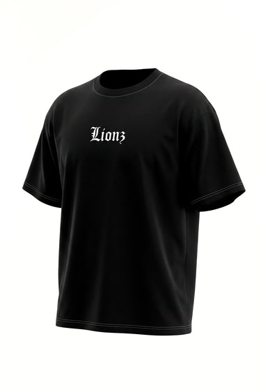 Camiseta Oversized Premium Preta Contraste - Brotherhood