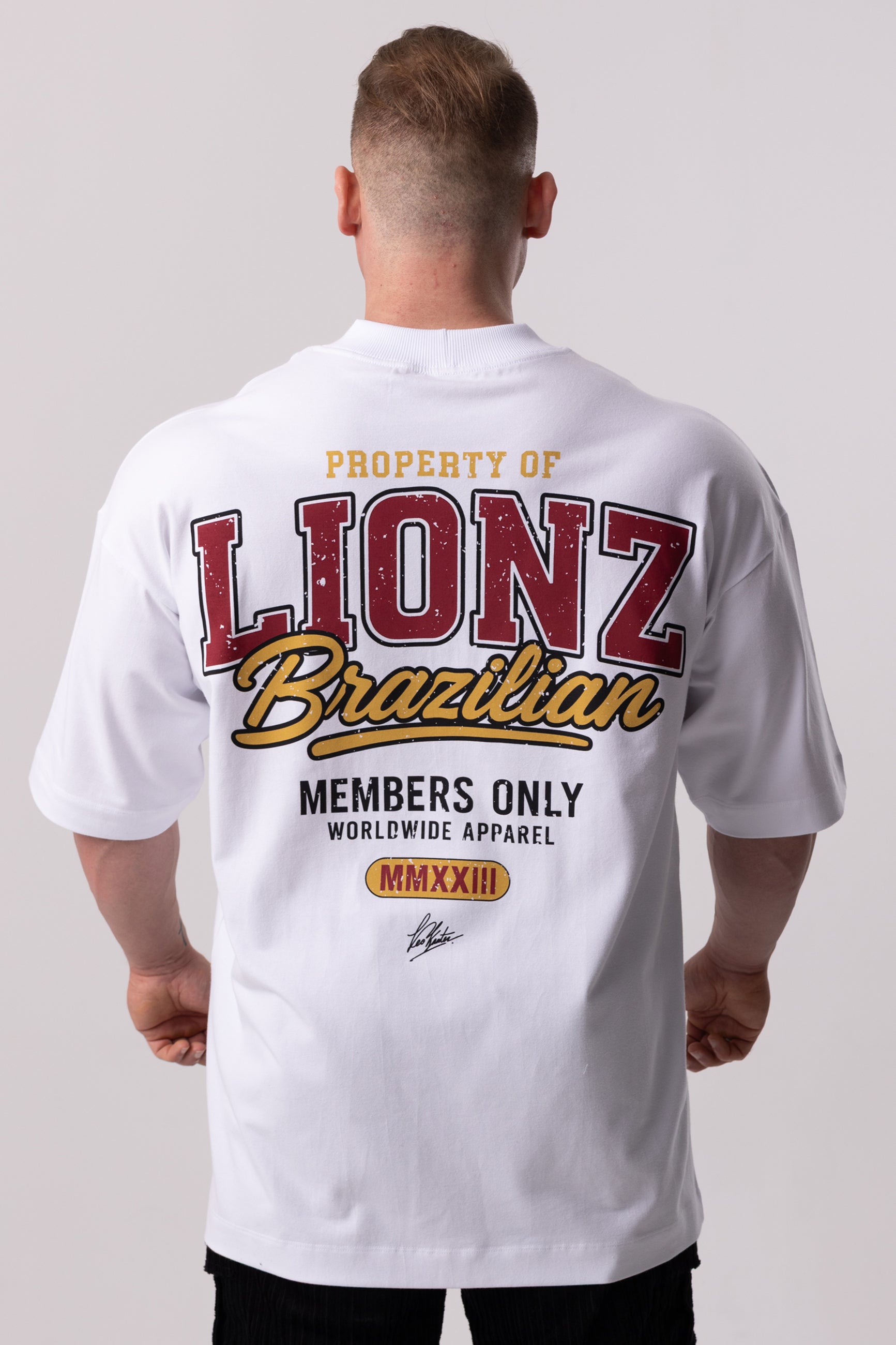 Camiseta Oversized Members - Branca