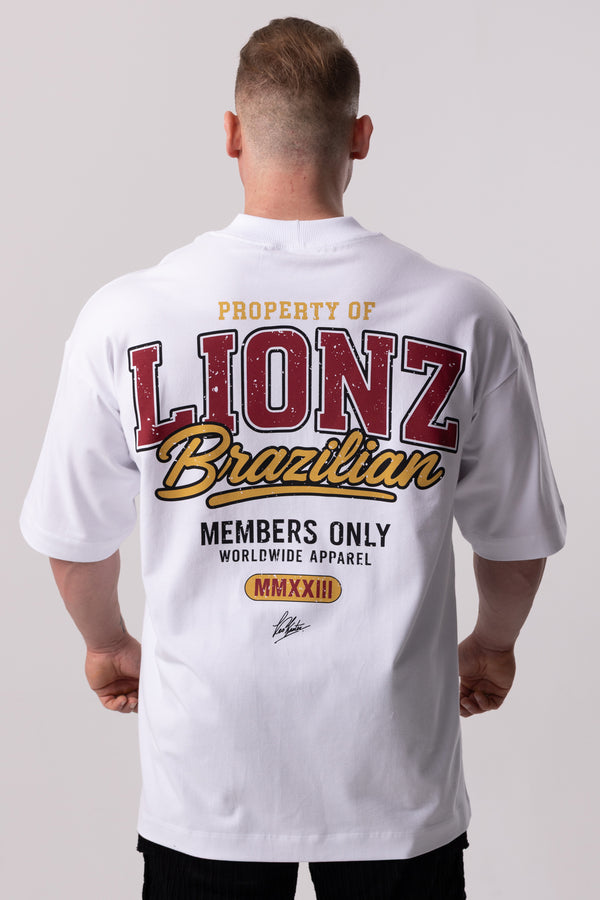 Camiseta Oversized Members - Branca