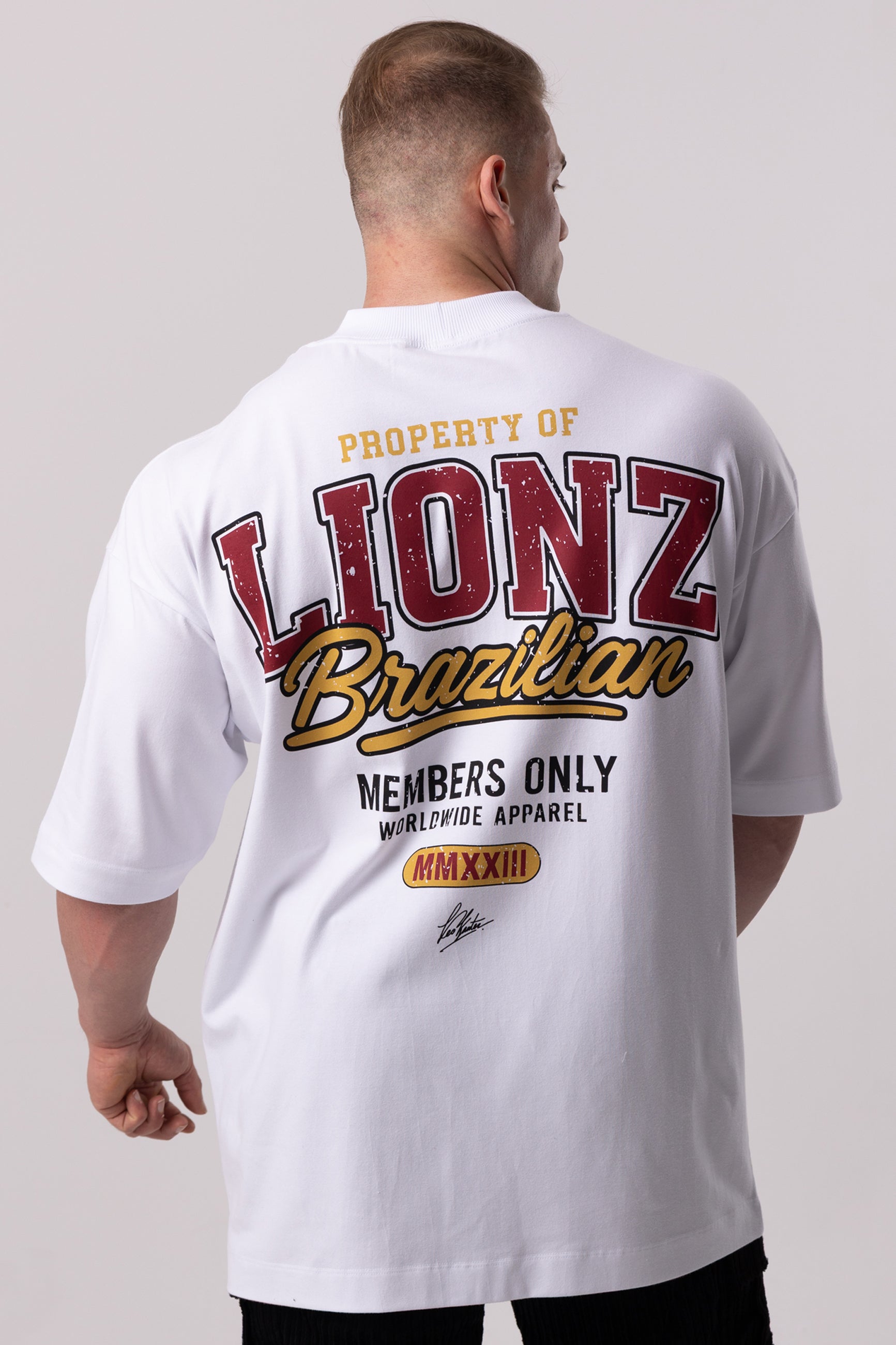 Camiseta Oversized Members - Branca