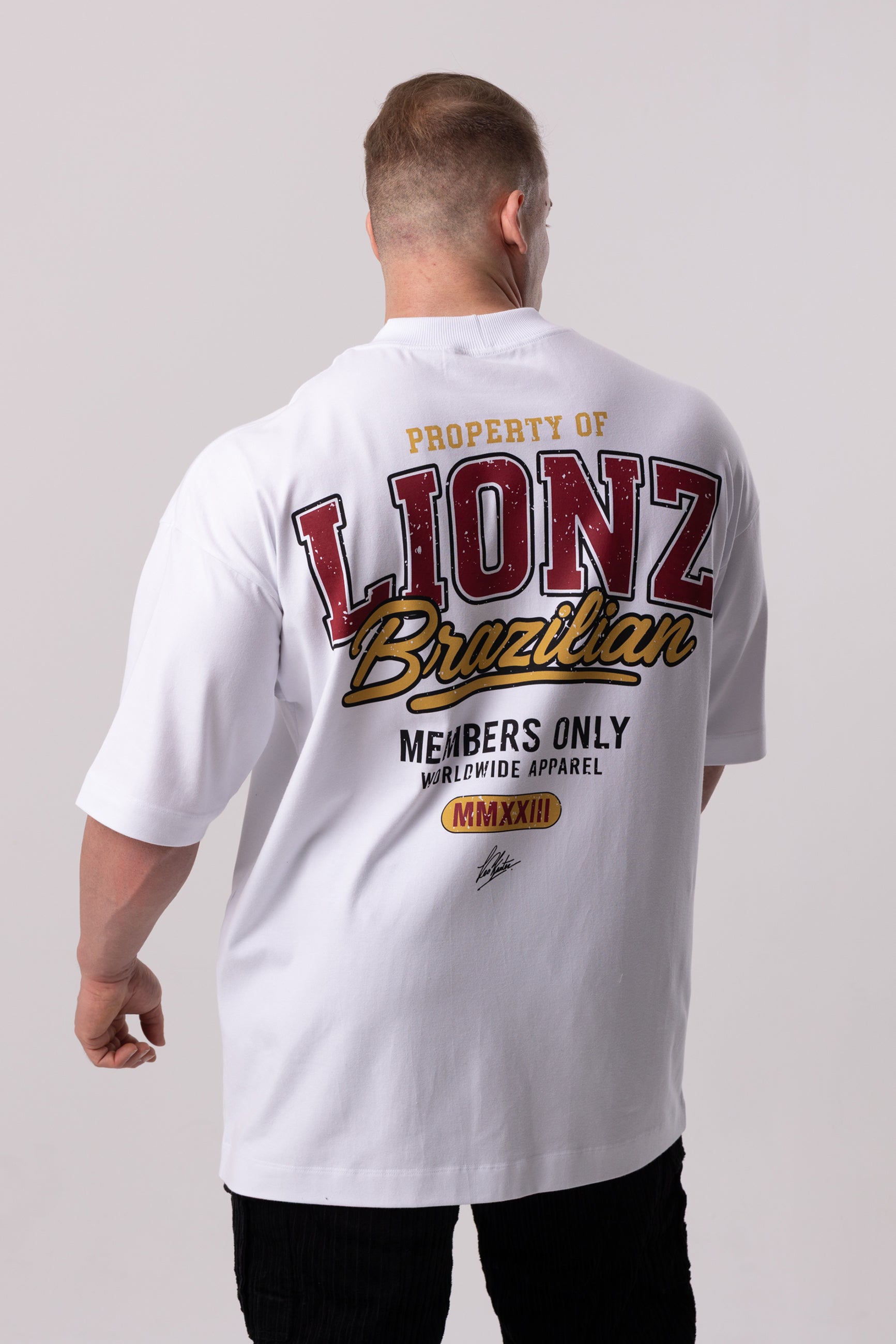 Camiseta Oversized Members - Branca