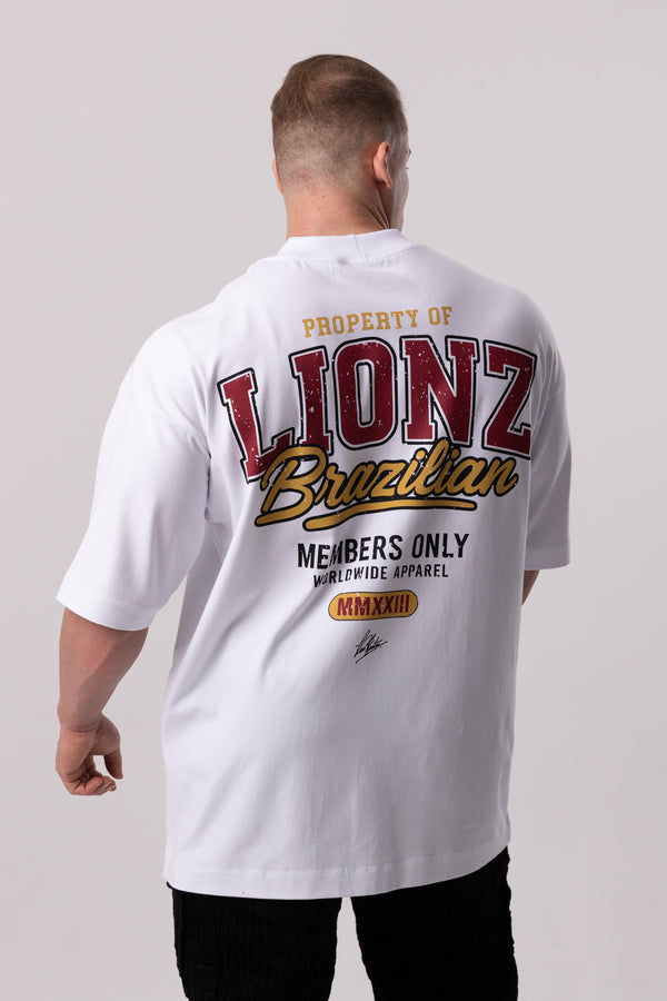Camiseta Oversized Members - Branca