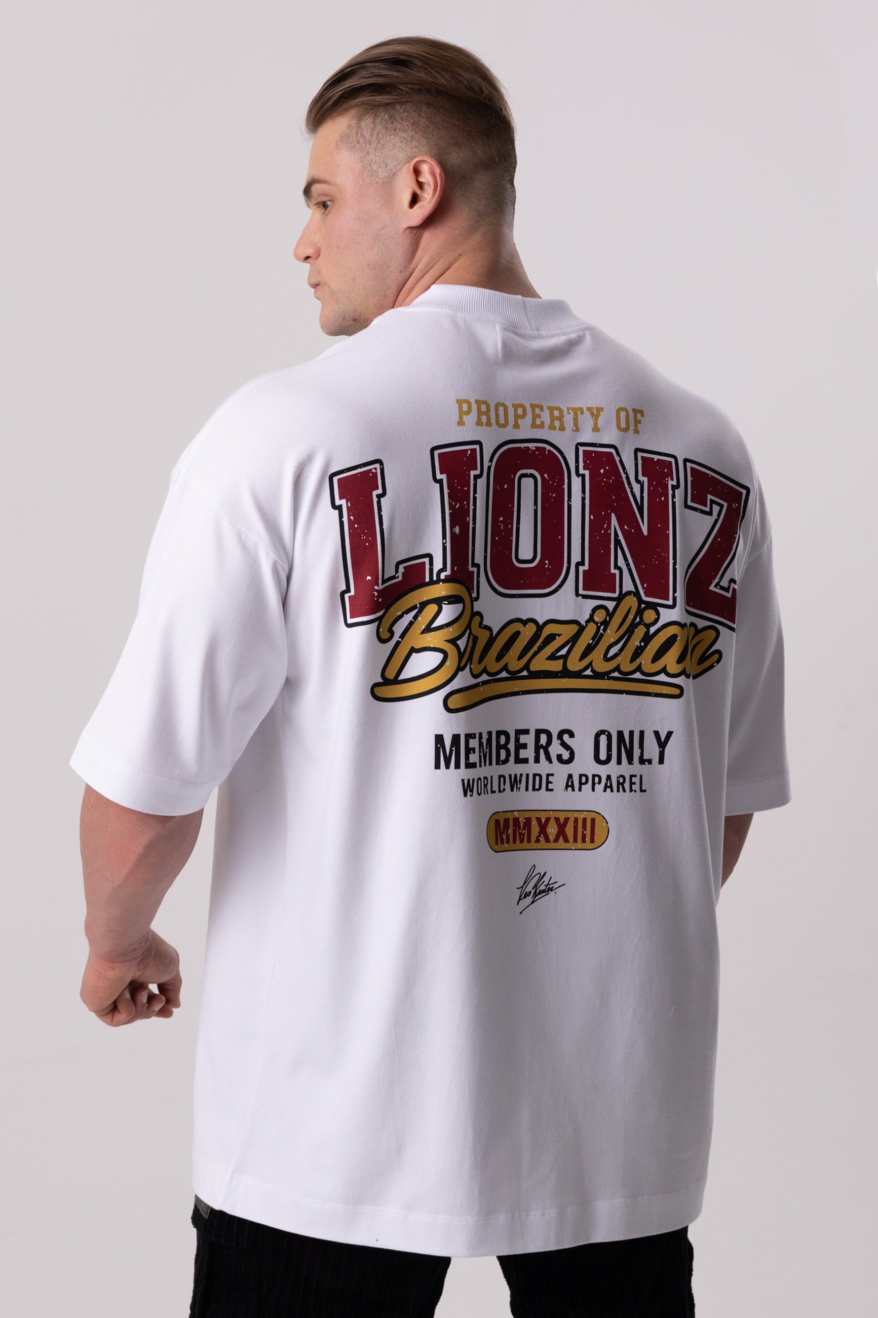 Camiseta Oversized Members - Branca