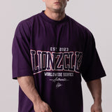 Camiseta Oversized College - Roxa