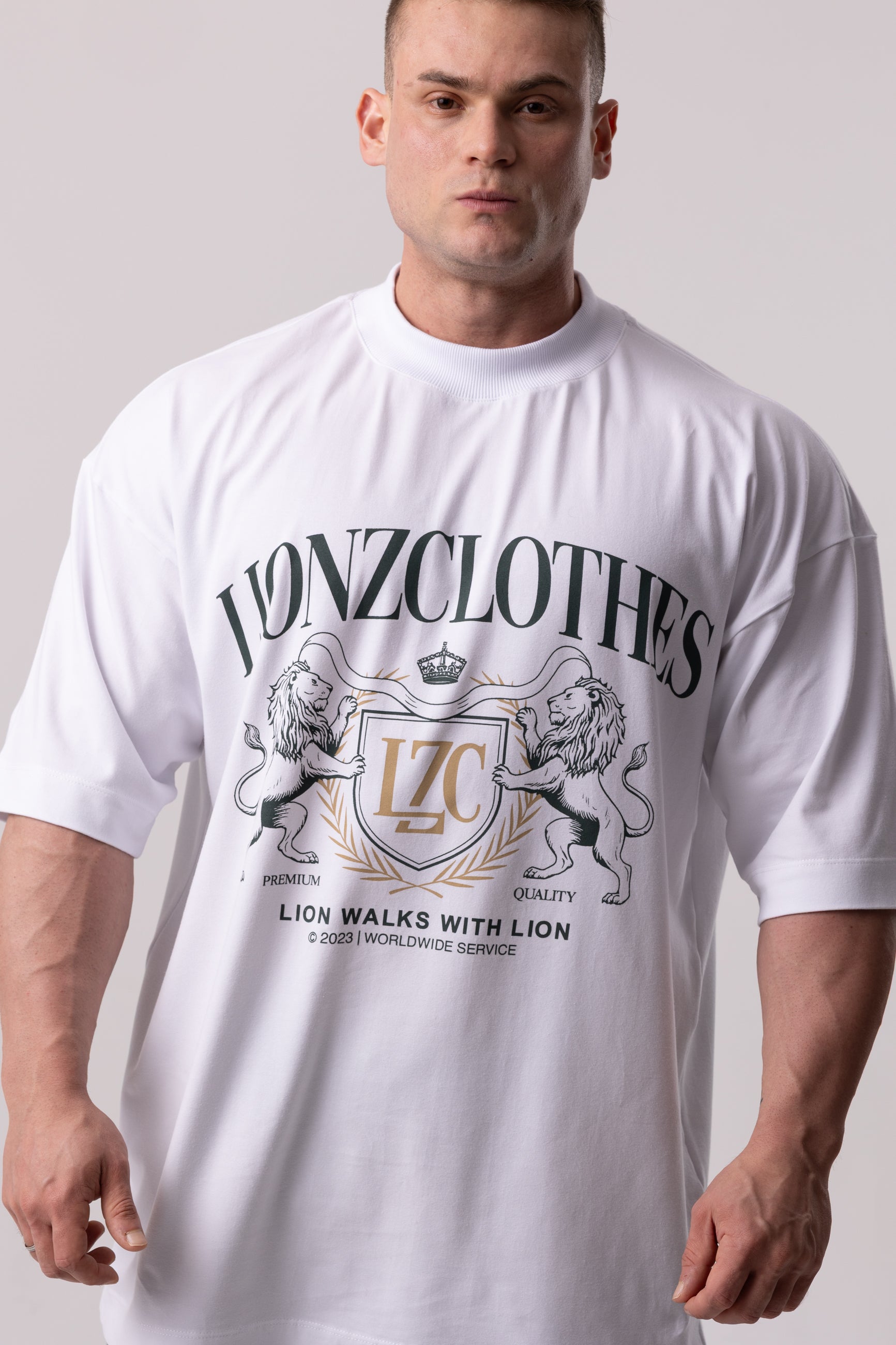 Camiseta Oversized LZC - Branca