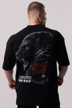 Camiseta Oversized Lionz Club - Preta