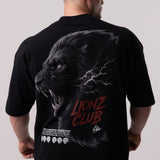 Camiseta Oversized Lionz Club - Preta