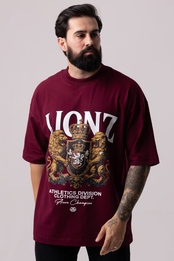 Camiseta Oversized Cavaleiros - Bordo