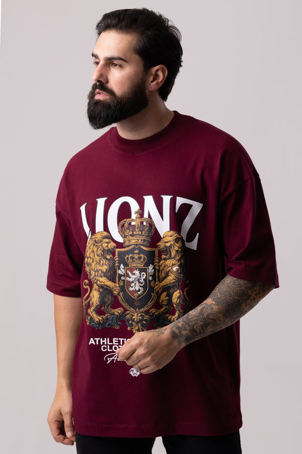 Camiseta Oversized Cavaleiros - Bordo
