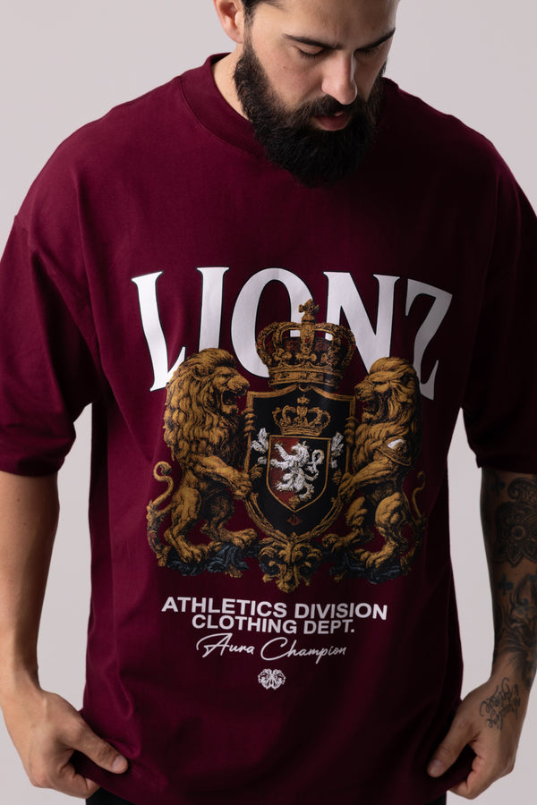 Camiseta Oversized Cavaleiros - Bordo